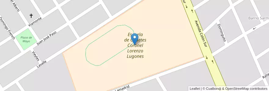 Mapa de ubicacion de Escuela de Cadetes Coronel Lorenzo Lugones en الأرجنتين, Santiago Del Estero, Departamento Capital, Santiago Del Estero.