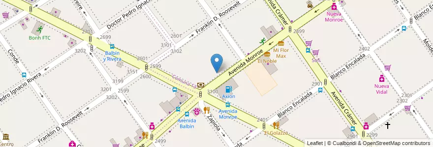 Mapa de ubicacion de Escuela de Comercio 07 Manuel Belgrano, Belgrano en Argentinien, Ciudad Autónoma De Buenos Aires, Buenos Aires, Comuna 13.