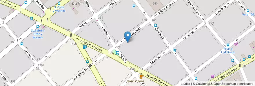 Mapa de ubicacion de Escuela de Comercio 16 Gabriela Mistral, Villa Crespo en Argentine, Ciudad Autónoma De Buenos Aires, Buenos Aires.