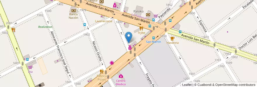 Mapa de ubicacion de Escuela de Comercio 17 Santa María de los Buenos Aires, Villa General Mitre en Argentinien, Ciudad Autónoma De Buenos Aires, Buenos Aires.