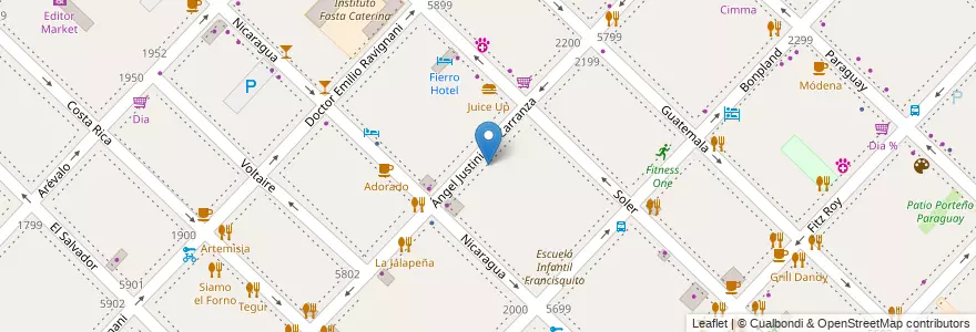 Mapa de ubicacion de Escuela de Comercio 31 Naciones Unidas, Palermo en Аргентина, Буэнос-Айрес, Буэнос-Айрес, Comuna 14.