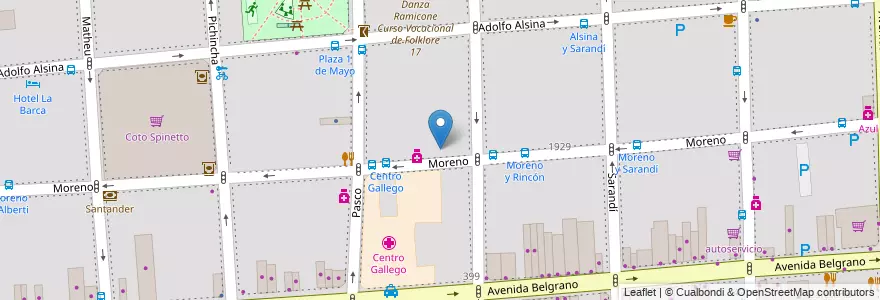 Mapa de ubicacion de Escuela de Comercio 34 Monseñor Miguel de Andrea, Balvanera en Argentinië, Ciudad Autónoma De Buenos Aires, Comuna 3, Buenos Aires.