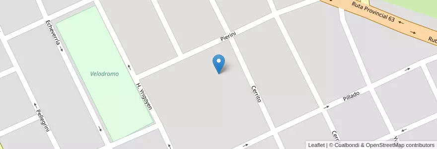 Mapa de ubicacion de Escuela de conducción en الأرجنتين, بوينس آيرس, Partido De Dolores, Dolores.