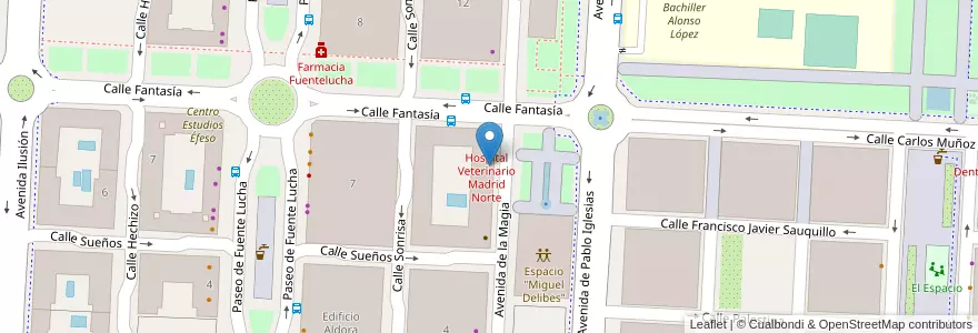 Mapa de ubicacion de Escuela de danza y música "Semblanzas" en Espanha, Comunidade De Madrid, Comunidade De Madrid, Área Metropolitana De Madrid Y Corredor Del Henares, Alcobendas.