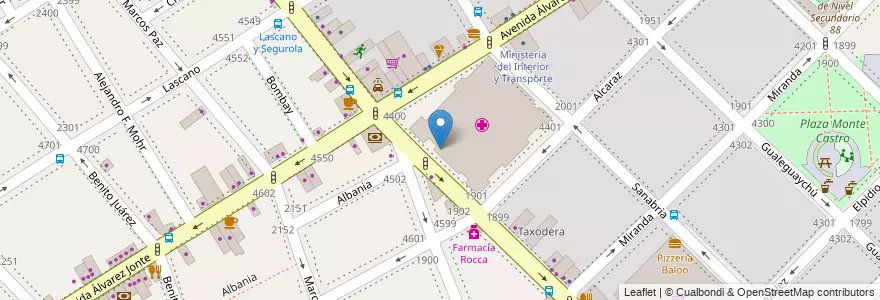 Mapa de ubicacion de Escuela de Educación Especial Hospital Rehabilitación Manuel Roca, Monte Castro en Argentinien, Ciudad Autónoma De Buenos Aires, Buenos Aires, Comuna 10, Comuna 11.