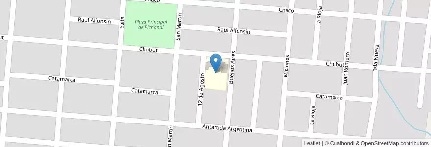 Mapa de ubicacion de ESCUELA DE EDUCACION ESPECIAL JESUS DE NAZARETH Nº 7073 en Arjantin, Salta, Orán, Municipio De Pichanal, Pichanal.