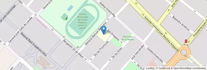 Mapa de ubicacion de Escuela de Educación Especial N° 504 Jorge A. Suzini en Argentinië, Buenos Aires, Partido De San Nicolás, San Nicolás De Los Arroyos.