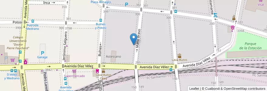 Mapa de ubicacion de Escuela de Educación Media 01/02° E.Reingreso, Almagro en Argentina, Autonomous City Of Buenos Aires, Comuna 5, Autonomous City Of Buenos Aires.