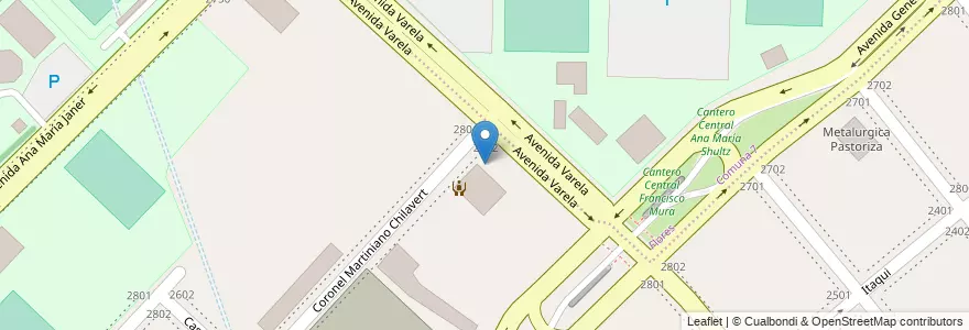 Mapa de ubicacion de Escuela de Educación Media 06/19, Villa Soldati en 阿根廷, Ciudad Autónoma De Buenos Aires, 布宜诺斯艾利斯.
