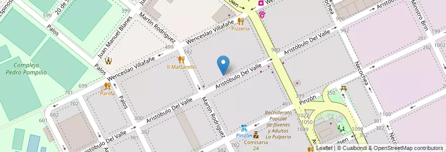 Mapa de ubicacion de Escuela de Educacion Media 07/04° Escuela de la Ribera, Boca en Аргентина, Буэнос-Айрес, Comuna 4, Буэнос-Айрес.