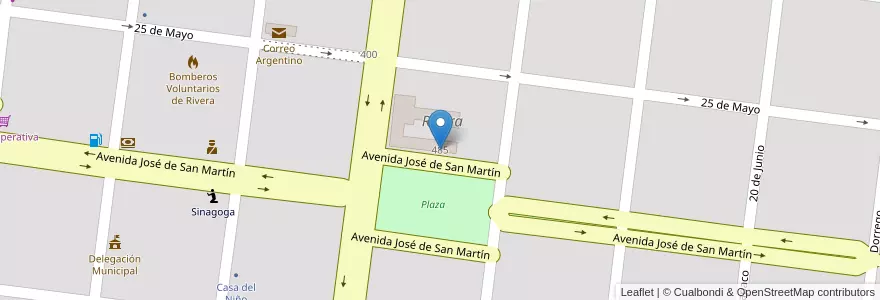 Mapa de ubicacion de Escuela De Educación Primaria 12 Domingo Faustino Sarmiento en 阿根廷, 布宜诺斯艾利斯省, Partido De Adolfo Alsina.
