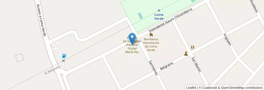 Mapa de ubicacion de Escuela De Educación Primaria 14 José María Paz en Argentinië, Buenos Aires, Partido De General Paz.