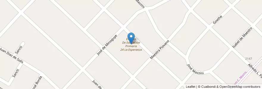 Mapa de ubicacion de Escuela De Educación Primaria 24 La Esperanza en Argentine, Province De Buenos Aires, Partido De Hurlingham, Hurlingham.