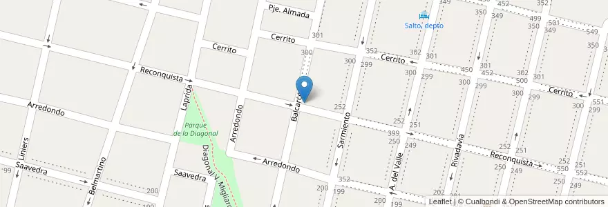 Mapa de ubicacion de Escuela De Educación Primaria 29 José Hernandez en Arjantin, Buenos Aires, Partido De Salto.