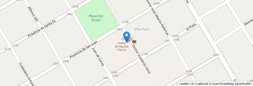 Mapa de ubicacion de Escuela De Educación Primaria 37 Amadeo Jacques en Arjantin, Buenos Aires, Partido De Almirante Brown, Glew.