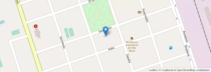 Mapa de ubicacion de Escuela De Educación Primaria 6 Julio Argentino Roca en Argentina, Buenos Aires, Partido De Adolfo Alsina.