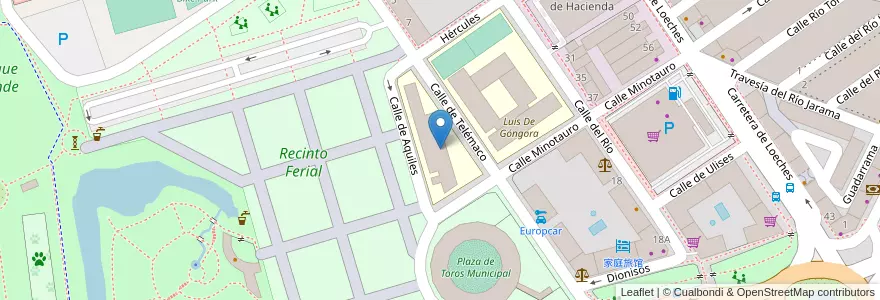 Mapa de ubicacion de Escuela de Educación Primaria La Cigarra y la Hormiga en Испания, Мадрид, Мадрид, Área Metropolitana De Madrid Y Corredor Del Henares, Torrejón De Ardoz.