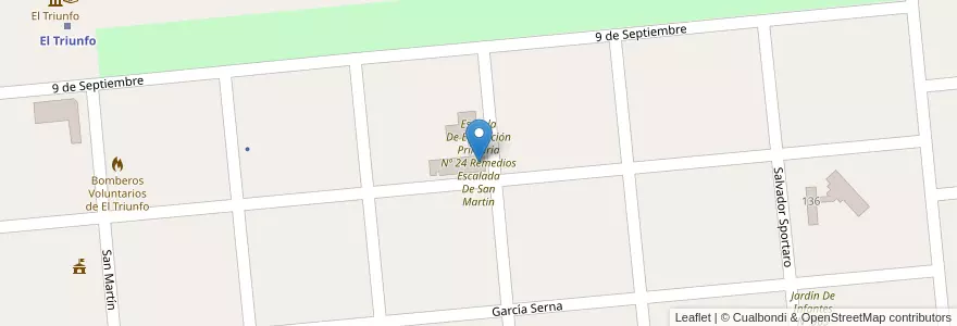 Mapa de ubicacion de Escuela De Educación Primaria Nº 24 Remedios Escalada De San Martin en Argentine, Province De Buenos Aires, Partido De Lincoln.