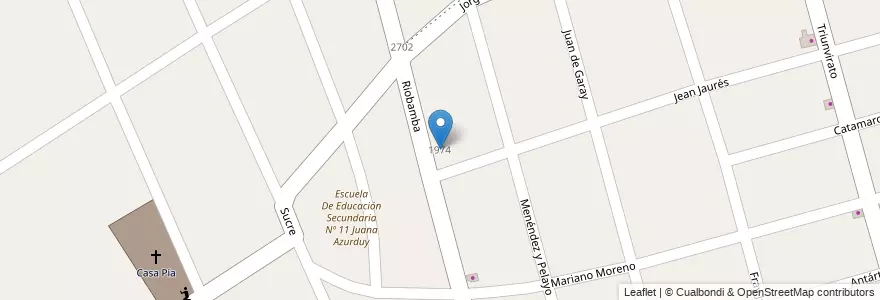 Mapa de ubicacion de Escuela De Educación Primaria Nº 29 Gabriela Mistral en Аргентина, Буэнос-Айрес, Partido De Tigre, Don Torcuato.