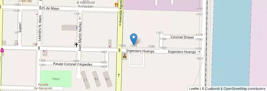 Mapa de ubicacion de Escuela De Educación Primaria Nº 33 Jorge Newbery en الأرجنتين, بوينس آيرس, Partido De Avellaneda, Dock Sud.