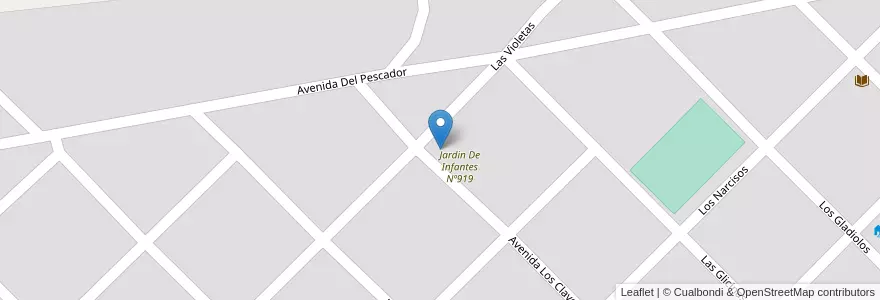 Mapa de ubicacion de Escuela De Educación Primaria Nº 34 Dinamarca en Argentina, Buenos Aires, Partido De Tres Arroyos.