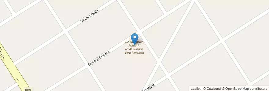 Mapa de ubicacion de Escuela De Educación Primaria Nº 41 Rosario Vera Peñaloza en Arjantin, Buenos Aires, Partido De Tigre, Benavídez.
