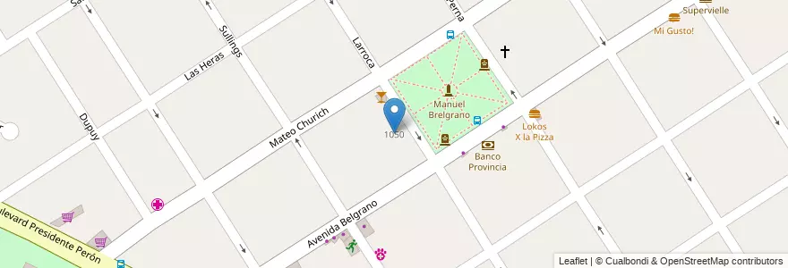 Mapa de ubicacion de Escuela De Educación Primaria Nº 5 Hipolito Yrigoyen en Argentina, Buenos Aires, Partido De Escobar, Garín.