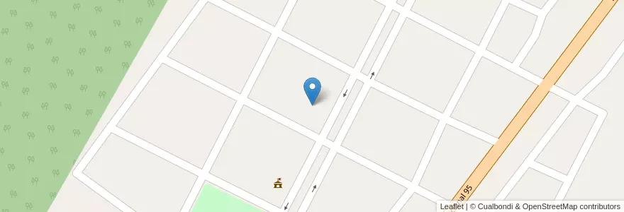 Mapa de ubicacion de Escuela de Educación Primaria Nº 53 "Gendarmería Nacional" en Аргентина, Формоса, Departamento Patiño, Municipio De Subteniente Perín.