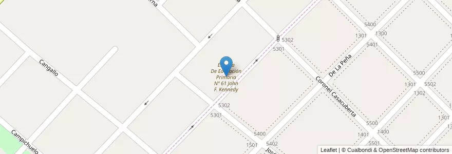 Mapa de ubicacion de Escuela De Educación Primaria Nº 61 John F. Kennedy en Arjantin, Buenos Aires, Partido De Avellaneda, Villa Domínico.