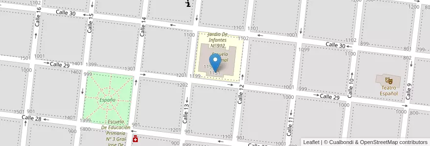 Mapa de ubicacion de Escuela De Educación Primaria Nº 62 Antonio E. Diaz en Argentina, Provincia Di Buenos Aires, Partido De Veinticinco De Mayo, Veinticinco De Mayo.