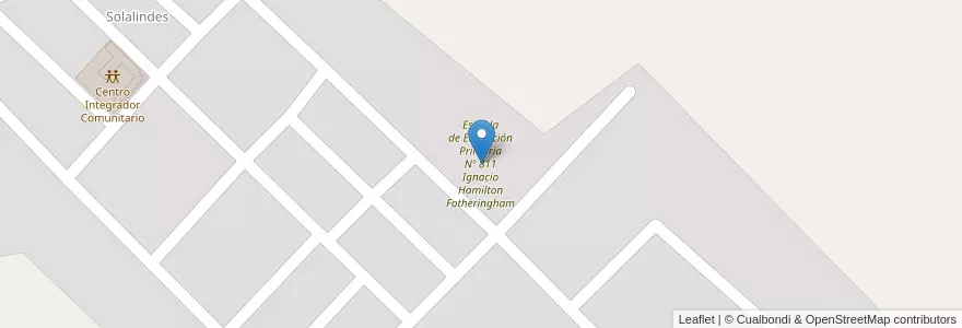 Mapa de ubicacion de Escuela de Educación Primaria Nº 811 Ignacio Hamilton Fotheringham en Argentinien, Chaco, Departamento Bermejo, La Leonesa - Las Palmas, Municipio De Las Palmas.