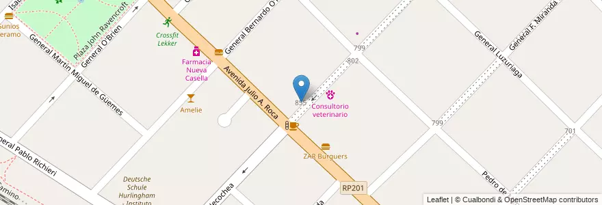 Mapa de ubicacion de Escuela De Educación Primaria Nº11 Jonas Salk en آرژانتین, استان بوئنوس آیرس, Partido De Hurlingham, Hurlingham.