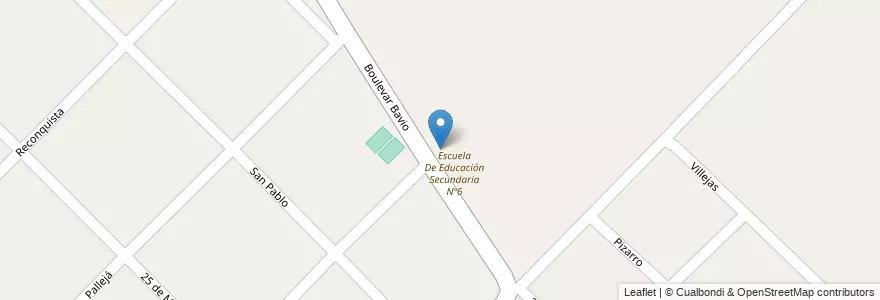 Mapa de ubicacion de Escuela De Educación Primaria Nº16 Hipolito Yrigoyen en الأرجنتين, بوينس آيرس, Partido De Magdalena, General Mansilla.