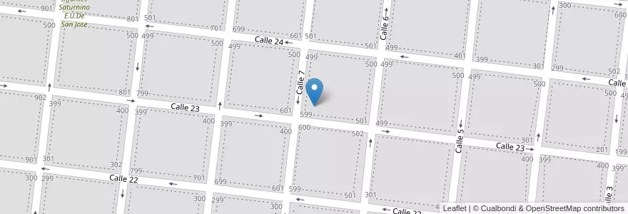 Mapa de ubicacion de Escuela De Educación Primaria Nº4 Horacio Mann en アルゼンチン, ブエノスアイレス州, Partido De Veinticinco De Mayo, Veinticinco De Mayo.