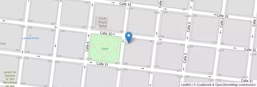 Mapa de ubicacion de Escuela De Educación Primaria Nº5 Domingo Faustino Sarmiento en Arjantin, Buenos Aires, Partido De Veinticinco De Mayo, Veinticinco De Mayo.