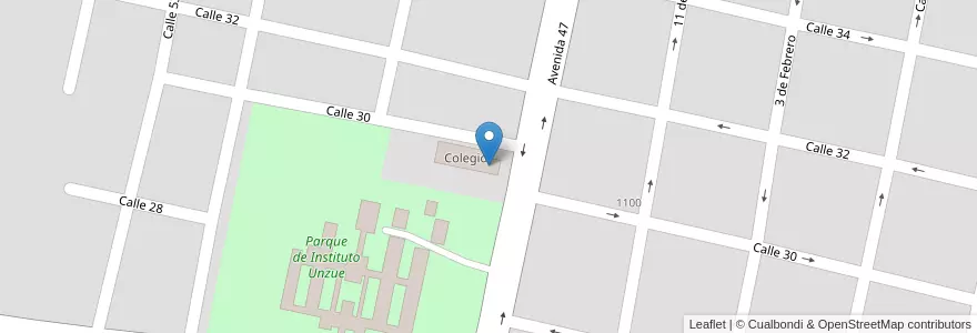 Mapa de ubicacion de Escuela De Educación Secundaria 1 Jorge Alvarez De La Oteza en 阿根廷, 布宜诺斯艾利斯省, Partido De Mercedes, Mercedes.