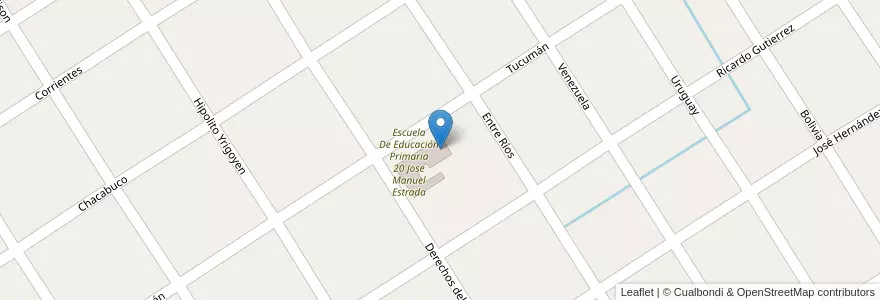 Mapa de ubicacion de Escuela De Educación Secundaria 16 Maria Claudia Falcone en アルゼンチン, ブエノスアイレス州, Partido Del Pilar, Presidente Derqui.