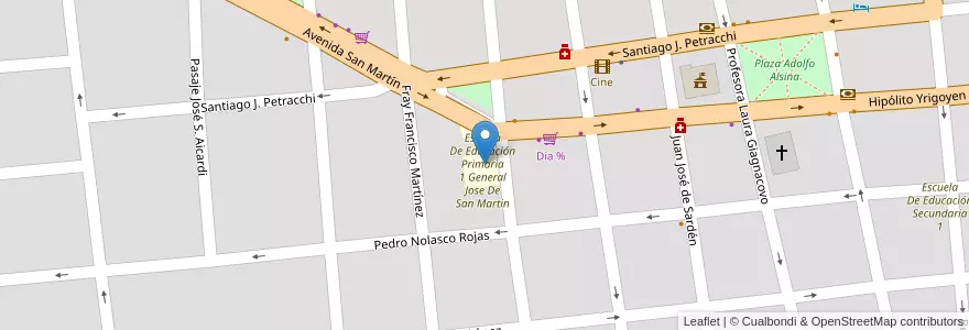 Mapa de ubicacion de Escuela De Educación Secundaria 4 en Argentinië, Buenos Aires, Partido De Monte, San Miguel Del Monte.