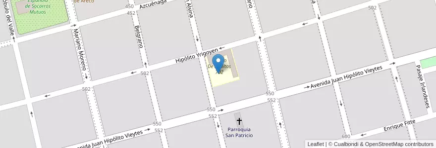Mapa de ubicacion de Escuela De Educación Secundaria 5 en Аргентина, Буэнос-Айрес, Partido De San Antonio De Areco, San Antonio De Areco.