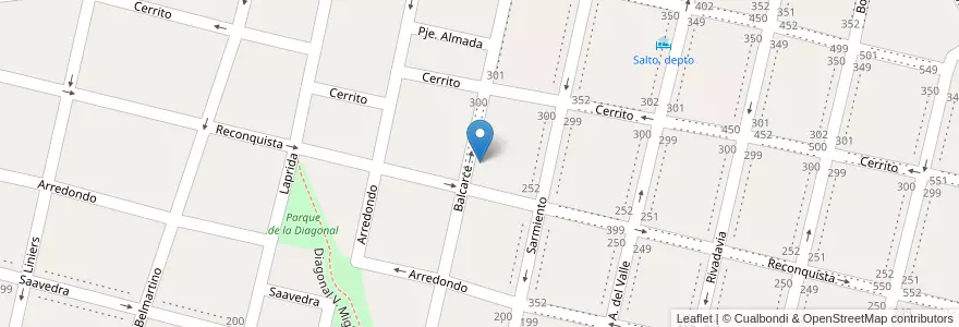 Mapa de ubicacion de Escuela De Educación Secundaria 6 en Arjantin, Buenos Aires, Partido De Salto.