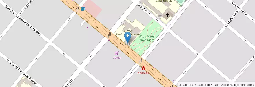 Mapa de ubicacion de Escuela de Educación Secundaria Laura Vicuña en Arjantin, Buenos Aires, Partido De San Nicolás, San Nicolás De Los Arroyos.