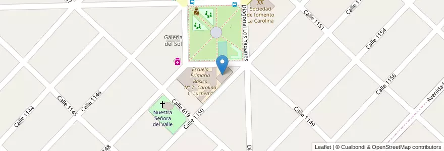 Mapa de ubicacion de Escuela de Educación Secundaria N° 19 en アルゼンチン, ブエノスアイレス州, Partido De Florencio Varela, Ingeniero Juan Allan.