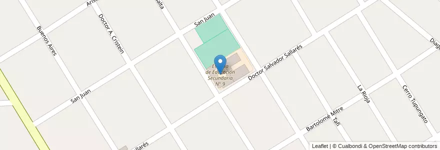 Mapa de ubicacion de Escuela de Educación Secundaria N° 9 en Arjantin, Buenos Aires, Partido De Florencio Varela, Florencio Varela.