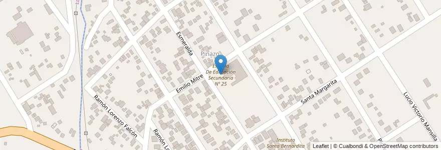 Mapa de ubicacion de Escuela De Educación Secundaria Nº 25 en 阿根廷, 布宜诺斯艾利斯省, Partido Del Pilar, Del Viso, La Lonja.