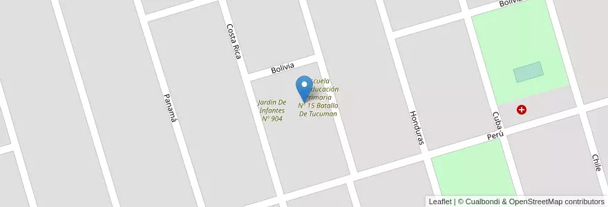Mapa de ubicacion de Escuela De Educación Secundaria Nº 3 en Arjantin, Buenos Aires, Partido De General Madariaga.