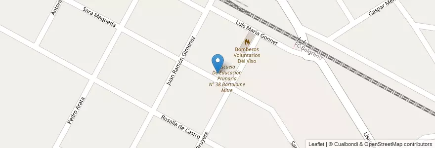 Mapa de ubicacion de Escuela De Educación Secundaria Nº 36 en Arjantin, Buenos Aires, Partido Del Pilar, Del Viso.