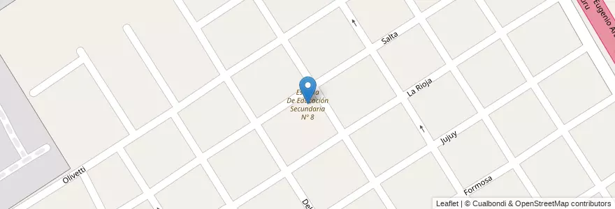 Mapa de ubicacion de Escuela De Educación Secundaria Nº 8 en Arjantin, Buenos Aires, Partido De Escobar, Garín.