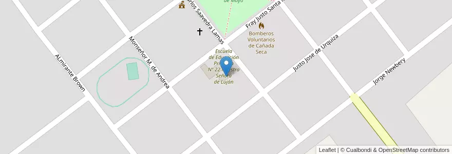 Mapa de ubicacion de Escuela De Educación Secundaria Nº4 Miguel Cane en Arjantin, Buenos Aires, Partido De General Villegas.