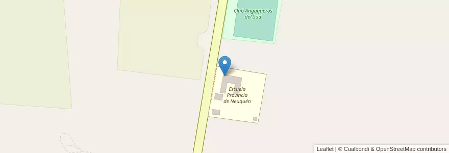 Mapa de ubicacion de Escuela de Educación Secundaria Provincia de Neuquén en Argentinien, San Juan, Chile, San Martín.