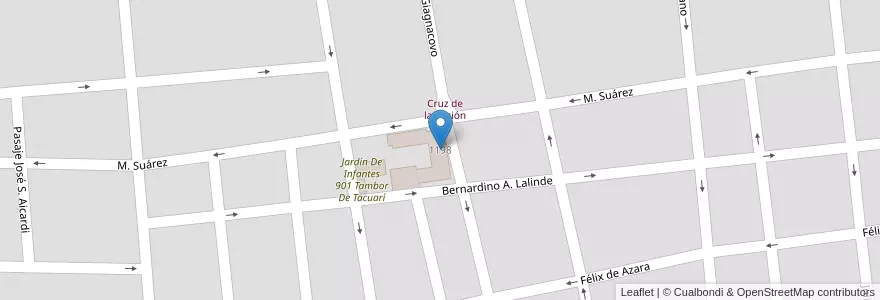 Mapa de ubicacion de Escuela De Educación Secundaria Técnica 1 Ricardo Güiraldes en 阿根廷, 布宜诺斯艾利斯省, Partido De Monte, San Miguel Del Monte.